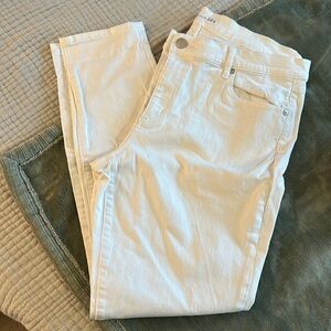 Loft size 33 white jeans